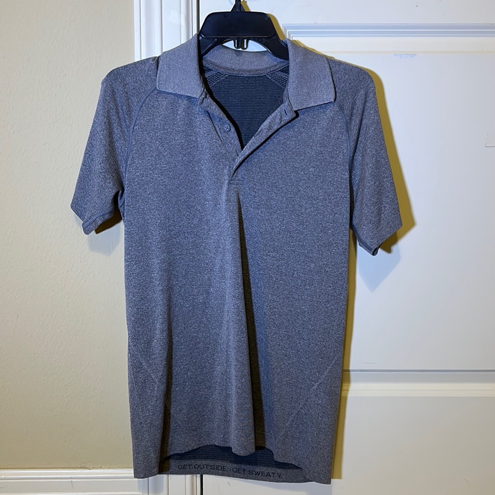 Gray Metal Vent Tech Lululemon Polo